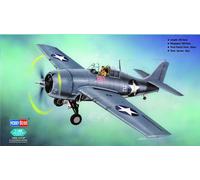 Hobbyboss 80328 - 1:48 F4F-4 Wildcat Fighter- Neuf