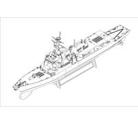 HobbyBoss Modèle Kit USS Forest Sherman DDG-98 Échelle 1:700 Gris