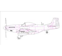 HobbyBoss Maquette d'avion P-51D Mustang IV – Échelle 1:48 – HBB85802