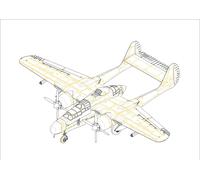 Us P-61b Black Widow - 1:72e - Hobby Boss G