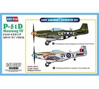 Hobby Boss Easy Assembly P-51d Mustang Iv Airplane Model Building Kit-Hobby Boss