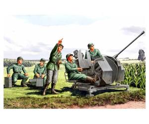 Hobbyboss HBB84412 Flak38 Lot de Figurines 1:35-20 mm