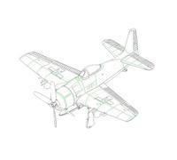 Hobbyboss HBB87269 Bearcat Kit de modélisme à l'échelle 1:72-F8F-2