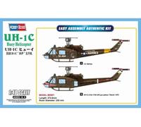 Hobbyboss Kit Authentique d'assemblage d'hélicoptère Huey UH-1C à l'échelle 1:48