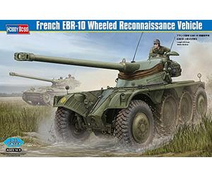 Hobbyboss Kit d'assemblage de véhicule de Reconnaissance à Roues EBR-10 français à l'échelle 1:35