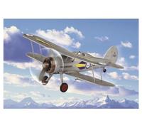 Hobbyboss - Kit de modèle d'avion RAF Gladiator échelle 1/72ème (Gris)