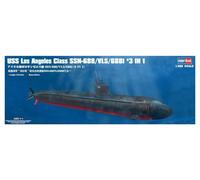 Hobbyboss Kit de Montage 3 en 1 USS Los Angeles Class SSN-688/VLS/688I, 31,5 x 2,9 x 4 cm