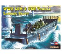 HobbyBoss Kit de montage authentique LCM-3 USN Vehicle Landing Craft à l'échelle 1:48