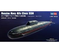 Hobbyboss Maquette Échelle 1/350 « Marine Russe Alfa Classe SSN » (Gris).