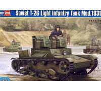 Hobbyboss Soviet T-26 Lumière Infanterie Réservoir Mod.1931 Facilitateur 1:3 5