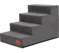 Hobbydog Escalier pour chiens, Savoy, Deux tailles, Antidérapant, Résistant Différentes couleurs - 4 marches - 60 x 40 x 40 cm [Taille : L] - Graphite