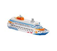 Hobbyfun Bateau de croisière miniature, Blanc, Modèle miniature, accessoire de bricolage, élément de décoration, env. 7 cm