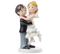 Hobbyfun Figurine de couple de mariés - Décoration de gâteau de 10 cm