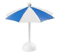 Hobbyfun Parasol de décoration Bleu/blanc 10 x 10 cm