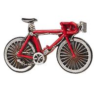 Hobbyfun Vélo Rouge 8,5 x 5 cm Décoration Murale Intérieure pour Fêtes de Fin d'Année
