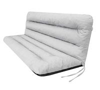 HOBBYGARDEN Ania Coussin pour Palette, extérieur, balancelle, Banc de Jardin, avec Dossier. Imperméable et de qualité supérieure - Taille XXL, Largeur d’Assise : 180 cm - Argent