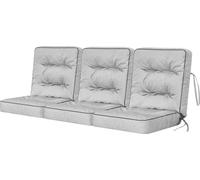 Hobbygarden Coussin de balançoire Venus Coussin de banc Garden coussins de balançoire Coussins de banc coussin balançoire hollywoodienne - Venus - 150 cm - Gris cendré