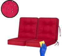 Hobbygarden Coussin de balançoire Venus Coussin de banc Garden coussins de balançoire Coussins de banc coussin balançoire hollywoodienne - Venus - 100 cm - Rouge