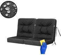 Hobbygarden Coussin de balançoire Venus Coussin de banc Garden coussins de balançoire Coussins de banc coussin balançoire hollywoodienne - Venus - 100 cm - Noir