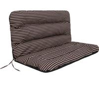 Hobbygarden Coussin de banc Coussin de sol pour banc de jardin Coussin à bascule Coussin pour l'extérieur / l'intérieur - Ania - 120 cm - BRONZE AVEC RAYURES