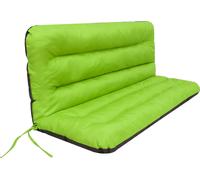 Hobbygarden Coussin de banc Coussin de sol pour banc de jardin Coussin à bascule Coussin pour l'extérieur / l'intérieur - Ania - 150 cm - VERT TILLEUX