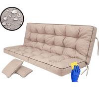 HOBBYGARDEN Pola-Coussin Banquette-Salon de Jardin Exterieur-Salon de Jardin-Coussin rectangulaire-Coussin de Banc-Coussin Banc-Assise canapé-balancelle de Jardin-Coussin Exterieur Impermeable