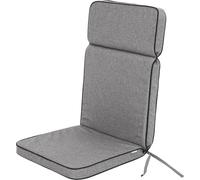 Hobbygarden Coussin de chaise à dossier haut Chaise de jardin Base HL Coussin d'assise, Coussin confortable, Coussin de jardin Coussin chaise Sesel chaise de jardin - Eliza - 119 x 49 x 5 cm - Antrazh