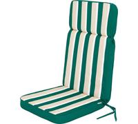 Hobbygarden Coussin de chaise à haut dossier pour chaise de jardin Base HL Coussin d'assise, Coussin confortable, Coussin de jardin Coussin chaise Sesel chaise de jardin - Eliza - 119 x 49 x 5 cm - Ve