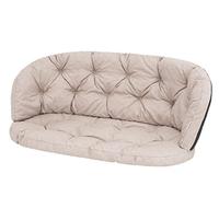 HOBBYGARDEN Coussin de chaise pour fauteuil en rotin - Pour banc, balançoire, jardin, balançoire, espace de repos - 106 x 50 cm - Beige