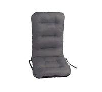 Coussin de Jardin, pour Chaise, Chaise Longue, Fauteuil de Jardin, Haut Dossier - Taille L, 75 x 48 cm - Gris Clair