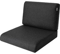 HOBBYGARDEN, Coussin en rotin NEL, coussin en palette, extérieur/intérieur, meubles de jardin, balancelle hollywoodienne, coussin de siège, coussin de siège, Noir, Taille 1 : 50x50 cm