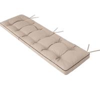 HOBBYGARDEN Coussin pour banc ETNA Coussin d'assise pour banc extérieur/intérieur pour bancs dans la maison et le jardin 120x50