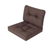 HOBBYGARDEN EmmaTech - Coussin - Salon de Jardin Exterieur - Galette de Chaise - Salon de Jardin - Coussin Chaise - Coussin de Chaise - Jardin - Chaise rotin - Fauteuil rotin - Coussin Fauteuil rotin