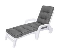 HOBBYGARDEN Hugo-Coussin-Salon de Jardin Exterieur-Coussin Chaise-Coussin de Chaise- transat-Bain de Soleil-Chaise Longue- Chaise Longue Pliante-Coussin Long-Coussin Exterieur Impermeable-Jardin
