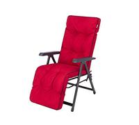 HOBBYGARDEN Ilona-Coussin Chaise-Coussin de Chaise - Salon de Jardin Exterieur - Jardin - transat - Bain de Soleil - Chaise Longue - Coussin Exterieur Impermeable - Chaise Longue Pliante-Coussin Long