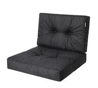 HOBBYGARDEN Kaja - Coussin - Salon de Jardin Exterieur - Galette de Chaise - Salon de Jardin - Coussin Chaise - Coussin de Chaise - Jardin - Coussin 50x50 - Fauteuil rotin - Coussin Fauteuil rotin