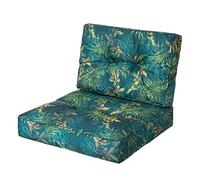 HOBBYGARDEN Kaja - Coussin - Salon de Jardin Exterieur - Galette de Chaise - Salon de Jardin - Coussin Chaise - Coussin de Chaise - Jardin - Coussin 50x50 - Fauteuil rotin - Coussin Fauteuil rotin