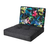 HOBBYGARDEN Kaja - Coussin - Salon de Jardin Exterieur - Galette de Chaise - Salon de Jardin - Coussin Chaise - Coussin de Chaise - Jardin - Coussin 50x50 - Fauteuil rotin - Coussin Fauteuil rotin