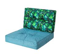 HOBBYGARDEN Kaja - Coussin - Salon de Jardin Exterieur - Galette de Chaise - Salon de Jardin - Coussin Chaise - Coussin de Chaise - Jardin - Coussin 50x50 - Fauteuil rotin - Coussin Fauteuil rotin
