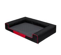 HOBBYGARDEN Lit pour chien - Coussin pour chien - Coussin pour chien - Lit pour chien - Panier pour chien - Lit pour chien - Matelas en graphite - Taille L : 80 x 55 cm