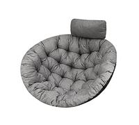 HOBBYGARDEN Moon Coussin de Jardin, Coussin Fauteuil Cocon, Coussin Fauteuil Suspendu, Coussin balancelle -Gris
