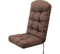 HOBBYGARDEN outdoor/indoor, Coussin d'assise, Coussin pour meubles de jardin, pour chaise ou chaise longue, coussin, canapé, 145 x 56 x 10 cm, Marron