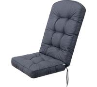 HOBBYGARDEN outdoor/indoor, Coussin d'assise, Coussin pour meubles de jardin, pour chaise ou chaise longue, coussin, canapé, 145 x 56 x 10 cm, Bleu marine