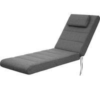 HOBBYGARDEN outdoor/indoor, Coussin d'assise, Coussin pour meubles de jardin, pour chaise ou chaise longue, Coussin, Canapé, 204 x 60 x 10 cm, Anthracite