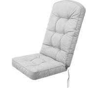 HOBBYGARDEN outdoor/indoor, Coussin d'assise, Coussin pour meubles de jardin, pour chaise ou chaise longue, Coussin, Canapé, 145 x 56 x 10 cm, Gris