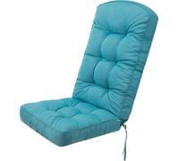 HOBBYGARDEN outdoor/indoor, Coussin d'assise, Coussin pour meubles de jardin, pour chaise ou chaise longue, coussin, canapé, 145 x 56 x 10 cm, Bleu