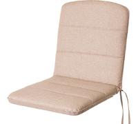 HOBBYGARDEN outdoor/indoor, Coussin d'assise, Coussin pour meubles de jardin, pour chaises ou chaises longues, rembourrage, canapé, 102 x 50 x 6 cm, Beige