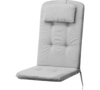 HOBBYGARDEN outdoor/indoor, Coussin d'assise, Piqué pour siège, Coussin pour meubles de jardin, pour chaises ou chaises longues, Piqué, Canapé, 121 x 50 x 6 cm, Gris