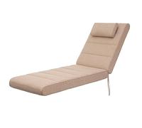 HOBBYGARDEN Outdoor/Indoor Coussin de siège pour meubles de jardin ou chaise longue - 204 x 60 x 10 cm - Beige