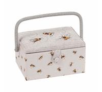 Hobbygift Boîte À Couture Moyenne Brodée - Design Abeille - Boîte De Rangement